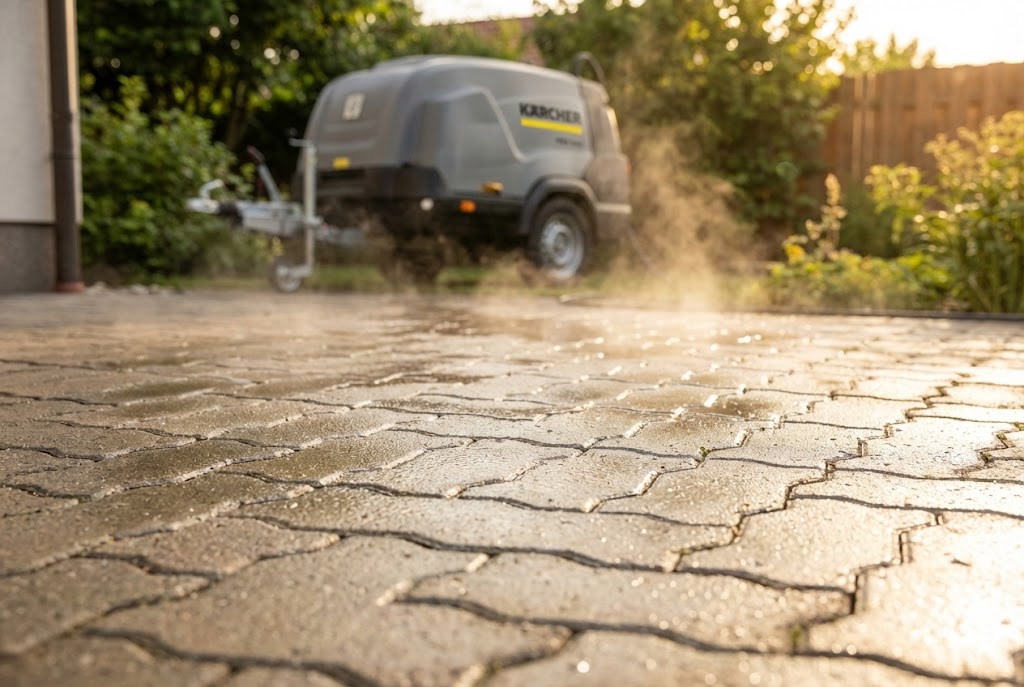 Čisté povrchy po tlakovém čištění — reference TlakTECH