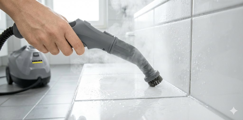 Čištění párou — koupelny, kuchyně, sociální zařízení