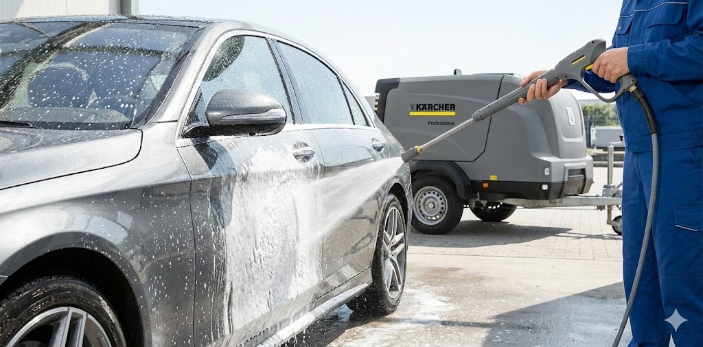 Ruční mytí vozidel a čištění interiérů